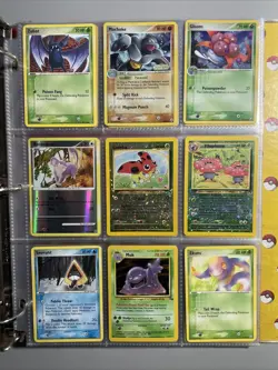 Vintage Pokemon Card Binder Collection, ￼ Lot Of 90 + Cards Holo’s & More ! - Image 5