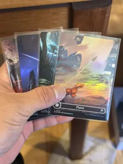 Magic The Gathering Edge of Eternities Foil Basic Land Full Art Lot of 4 - Image 1