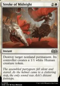 Stroke of Midnight Wilds of Eldraine (WOE) 33 MTG Foil - Image 1