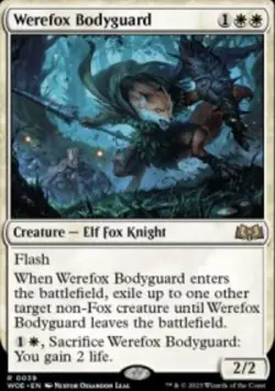 Werefox Bodyguard Wilds of Eldraine (WOE) 39 MTG Regular - Image 1