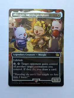 MTG Stiltzkin, Moogle Merchant (FIC) Commander: Final Fantasy Chocobo Track Foil - Image 1