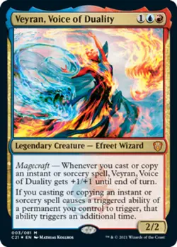 [1x] Veyran, Voice of Duality - Foil Near Mint, English Commander 2021 MTG Magic - Image 1