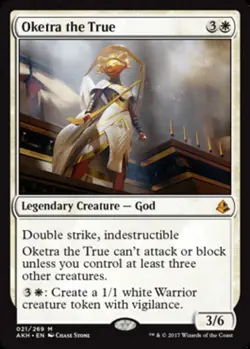 Slightly Played, English - 1 x MTG Oketra the True - Foil Amonkhet - Image 1