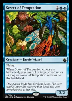 Slightly Played, English - 1 x MTG Sower of Temptation - Foil Battlebond - Image 1