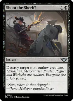 1 x Shoot the Sheriff - Foil - Outlaws of Thunder Junction - NM-Mint - MTG - Image 1