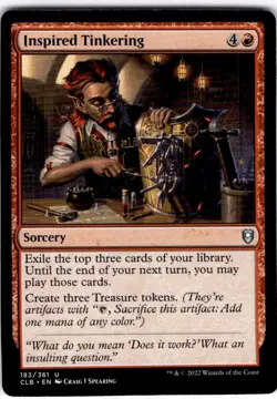 MTG Inspired Tinkering Commander Legends: Battle for Baldur's Gate Uncommon #183 - Image 1