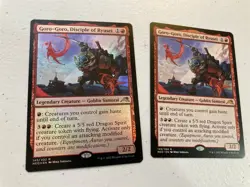 2 x mtg Goro-Goro Disciple of Ryusei, 1 foil, Kamigawa Neon Dynasty, unplayed - Image 1