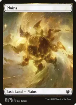 Plains 250/254 - MTG Theros Beyond Death (2020) - NM - Full Art Nyx Land - Image 1