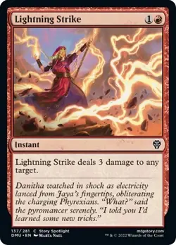 Lightning Strike 137/281 - Dominaria United - MTG - Near Mint (NM) - Regular - Image 1