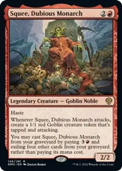 Squee, Dubious Monarch 146/281 - MTG Dominaria United (2022) - NM - Rare - Image 1