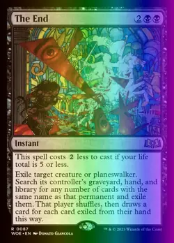 MTG Magic the Gathering The End (87p/200) Wilds of Eldraine Promos NM FOIL - Image 1