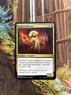 1x Cruel Celebrant - War of the Spark - MP MTG - Image 1