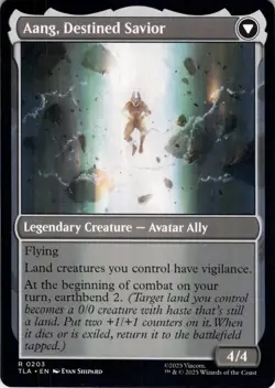 Aang, at the Crossroads Avatar: The Last Airbender Magic MTG NM - Image 2