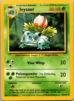 Ivysaur - Base Set #030/102 Pokemon tcg - Image 1