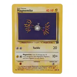 MAGNEMITE 60/82 - Team Rocket - VINTAGE WOTC Pokemon Card - Unlimited - NM - Image 1