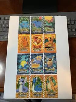 1999 Topps Pokemon 1st Movie Edition Die Cut Complete Set 12 of 12 EX - Image 1