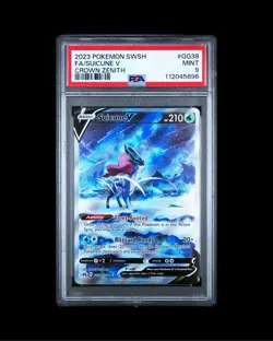 Pokemon CRZ GG38/GG70 - Crown Zenith Galarian Gallery Suicune V - PSA 9 - Image 1
