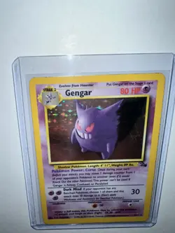Pokemon TCG Gengar Fossil 5/62 Holo 1999-2000 Wizards Base Set Holo - Image 1