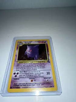 Pokemon TCG Gengar Fossil 5/62 Holo 1999-2000 Wizards Base Set Holo - Image 2