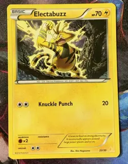 Electabuzz 23/30 XY Trainer Kit: Pikachu Libre & Suicune Regular Pokemon TCG LP - Image 1