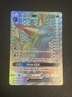Espeon GX Sun & Moon Base Set 152/149 Pokemon Holo Secret Rare Rainbow - Image 1