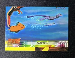 1999 Topps Pokemon Movie Edition #39 Farewell MISCUT Rare Mewtwo Pikachu - Image 1