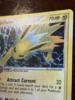 Pokemon Unseen Forces Jolteon 8/115 Holo Rare MP - Image 3
