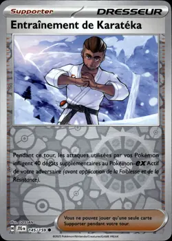 Carte Pokemon Entrainement de Karateka Reverse 145/159 - Aventures Ensemble EV09 - Image 1