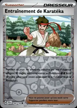 Carte Pokemon Entrainement de Karateka Reverse 144/159 - Aventures Ensemble EV09 - Image 1