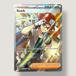 Pokemon TCG - Roark 242/182 Full Art Ultra Rare Holo - Paradox Rift (NM) - Image 1