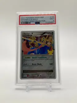 PSA 9 Zacian LV.X #135 | Celebrations Collection | Pokemon 2021 Holo - Image 1