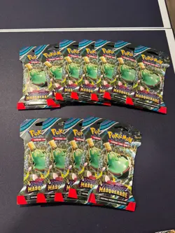 56 Pokemon Scarlet & Violet Twilight Masquerade and Temporal Forces TCG Boosters - Image 3