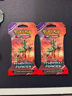 56 Pokemon Scarlet & Violet Twilight Masquerade and Temporal Forces TCG Boosters - Image 5