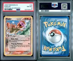 2006 POKEMON EX CRYSTAL GUARDIANS 22 KINGLER NEAR MINT-MINT PSA 8 - Image 3