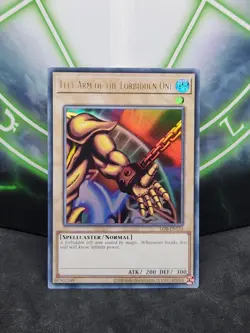 Yugioh Left Arm of the Forbidden One LOB-EN123 Ultra Rare NM - Image 1