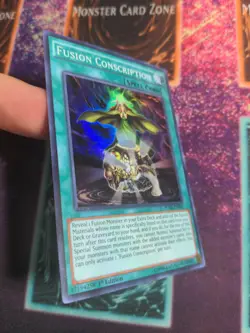 Yu-Gi-Oh! Fusion Conscription FUEN-EN057 1st Edition Super Rare NM - Image 2