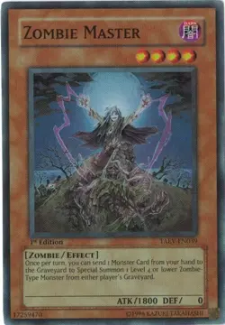 Yu-Gi-Oh! Zombie Master (NM) 1st edition Super Rare TAEV-EN039 - Image 1