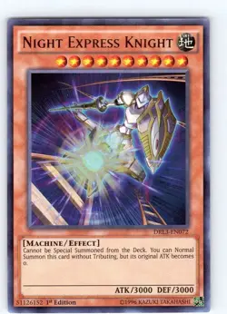 Night Express Knight - Dragons of Legend: Unleashed - Yu-Gi-Oh! - NM - 1st Ed. - Image 1