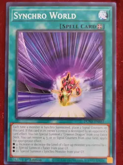 Synchro World - Duelist Nexus (DUNE-EN051) - Yu-Gi-Oh! - LP - 1st Edition - Image 1
