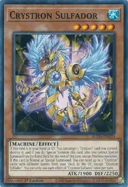 Crystron Sulfador - Supreme Darkness - SUDA-EN020 - Yu-Gi-Oh! - LP - 1st Edition - Image 1