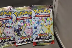 POKEMON 6 BOOSTER PACKS SCARLET & VIOLET PRISMATIC EVOLUTIONS 60 CARDS TOTAL c - Image 2