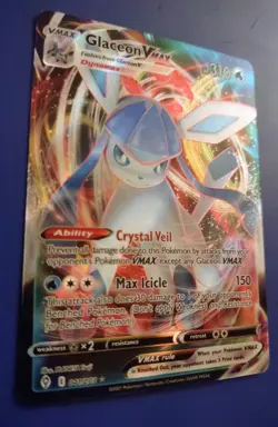 Glaceon VMAX #41 Holo Ultra Rare NM Pokemon TCG Card (41/203 Evolving Skies) - Image 3