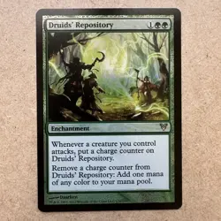 Druids' Repository FOIL Avacyn Restored NM Green Rare MAGIC MTG CARD - Image 1