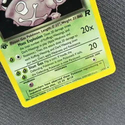 Dark Weezing 1st Edition Holo 14/82 - Team Rocket Pokemon Card - LP/NM Swirl - Image 5