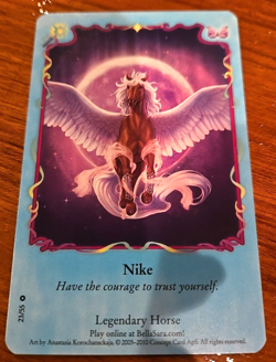 Bella Sara Nike 23/55 Moonfairies Series Common Card Single - Image 2