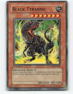 Black Tyranno #SD09-EN008 1st Edition Yugioh Card - Image 1