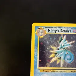 Misty’s Seadra 9/132 Gym Heroes Holo Rare 2000 Pokemon TCG Card - Image 2
