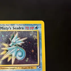 Misty’s Seadra 9/132 Gym Heroes Holo Rare 2000 Pokemon TCG Card - Image 3