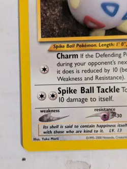 Pokemon Card - Togepi Neo Destiny 56/105 Uncommon Non Holo Usps - Image 5