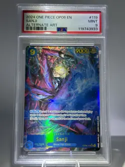 2024 One Piece Card Game OP06-119 Sanji Alternate Art PSA 9 - Image 1